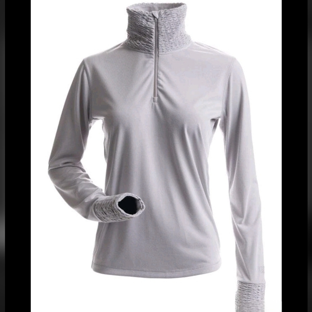 NILS Ski Apparel Women's Hollister Top 1/4 Zip Baselayer Sz L